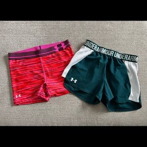 Under Armour shorts‎ 2 pairs XS